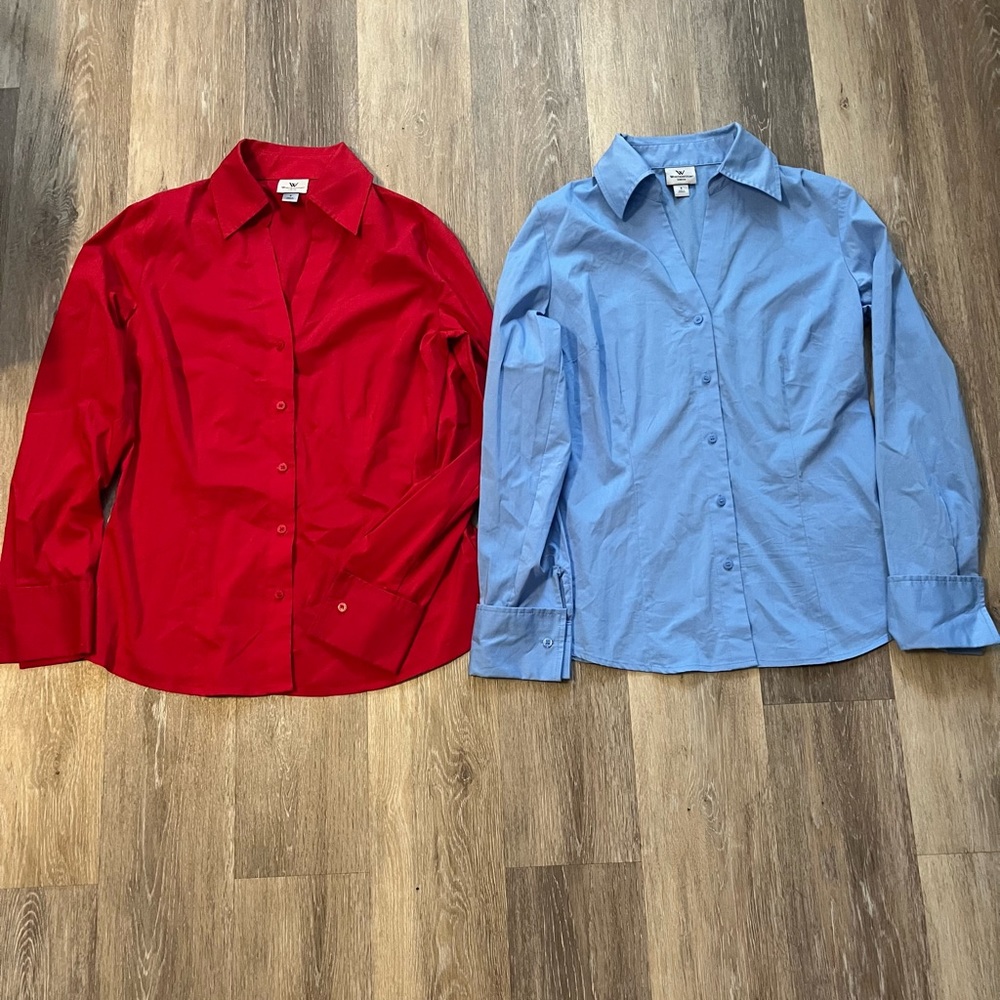 2 Worthington Stretch Blouses